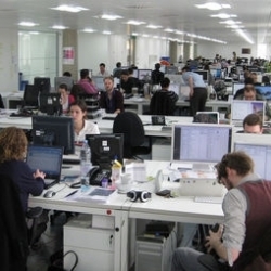 At the office 